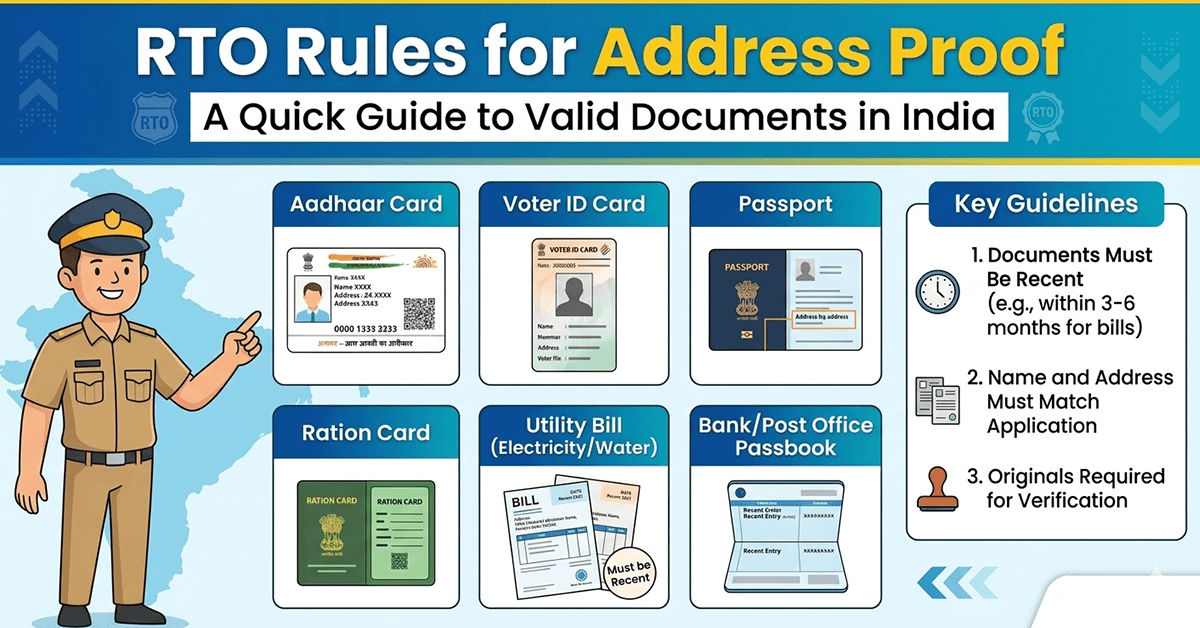 rto rules for address proof