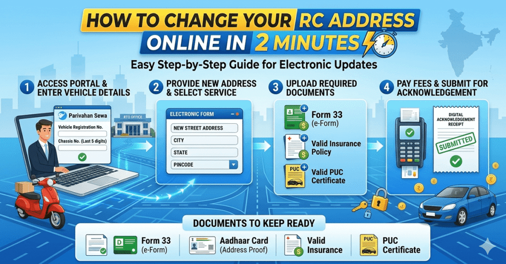 Change RC Address Online