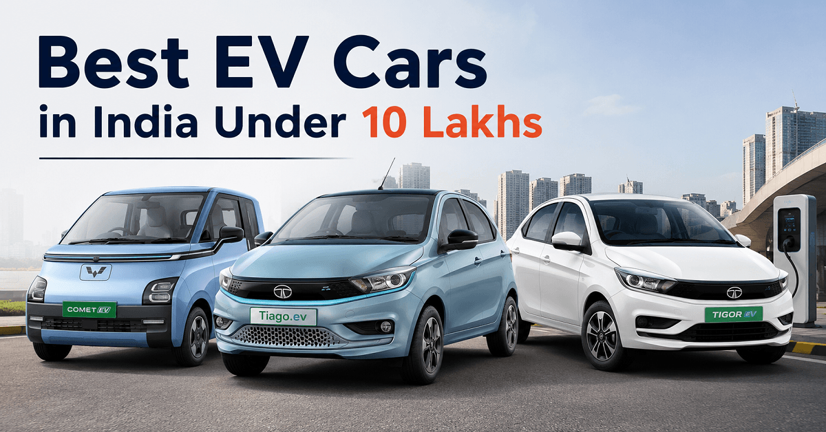 Best EV Cars in India Under 10 Lakhs