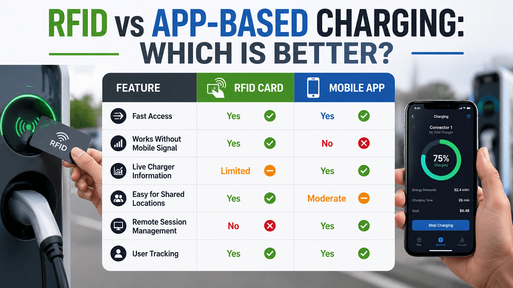 RFID vs App-Based Charging