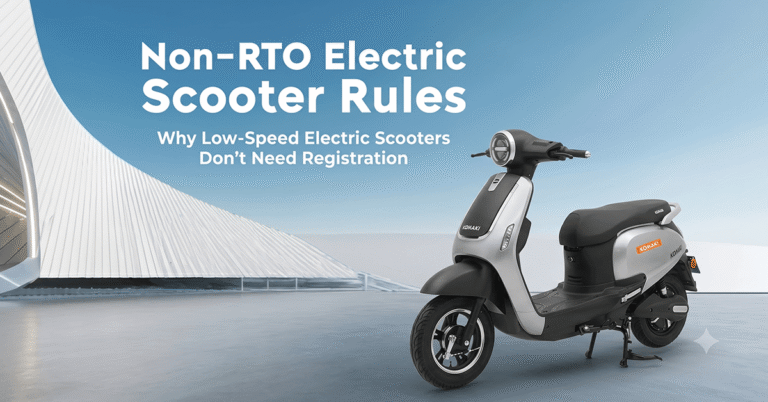 non-RTO electric scooter rules