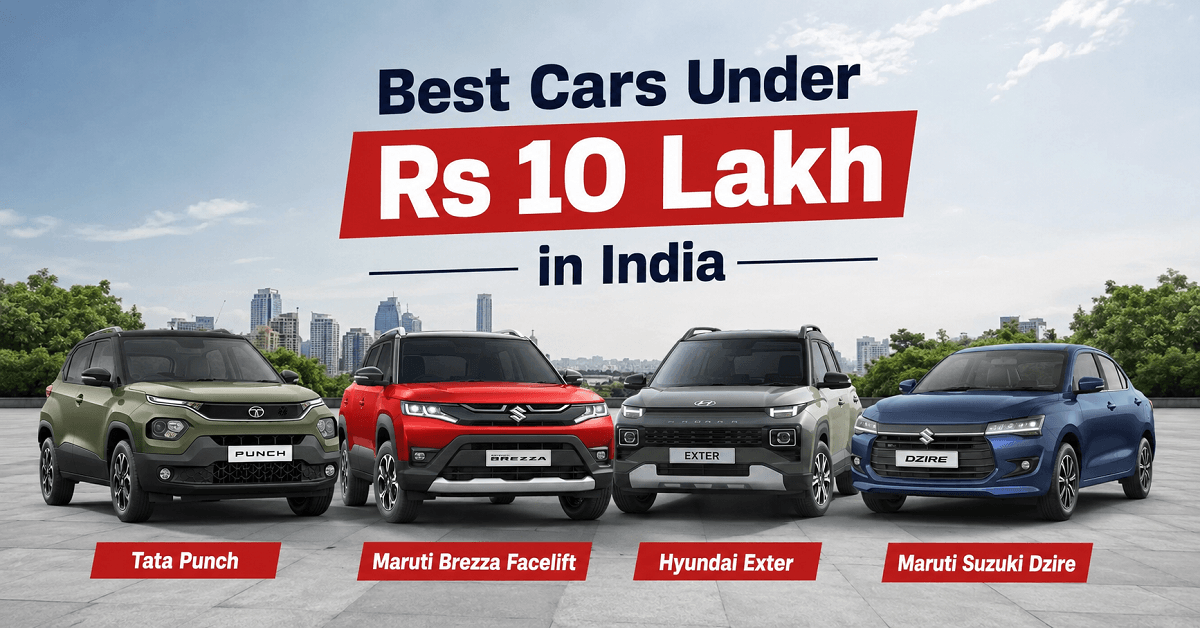 Best Cars Under Rs 10 Lakh in India