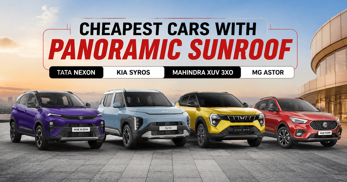 Cheapest Cars With Panoramic Sunroof