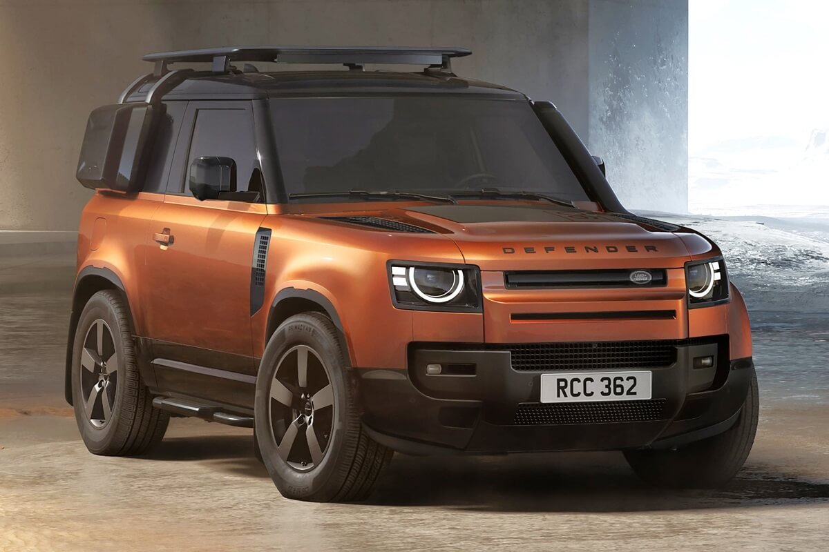 Defender 110 Namib Orange