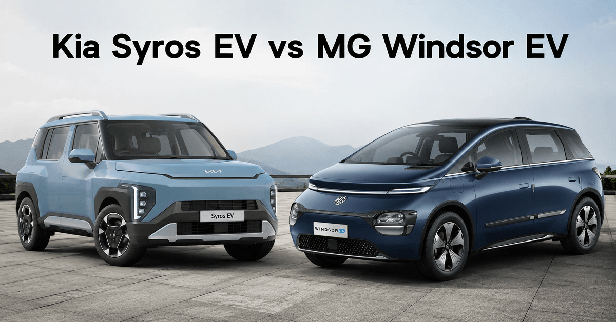 Kia Syros EV vs MG Windsor EV