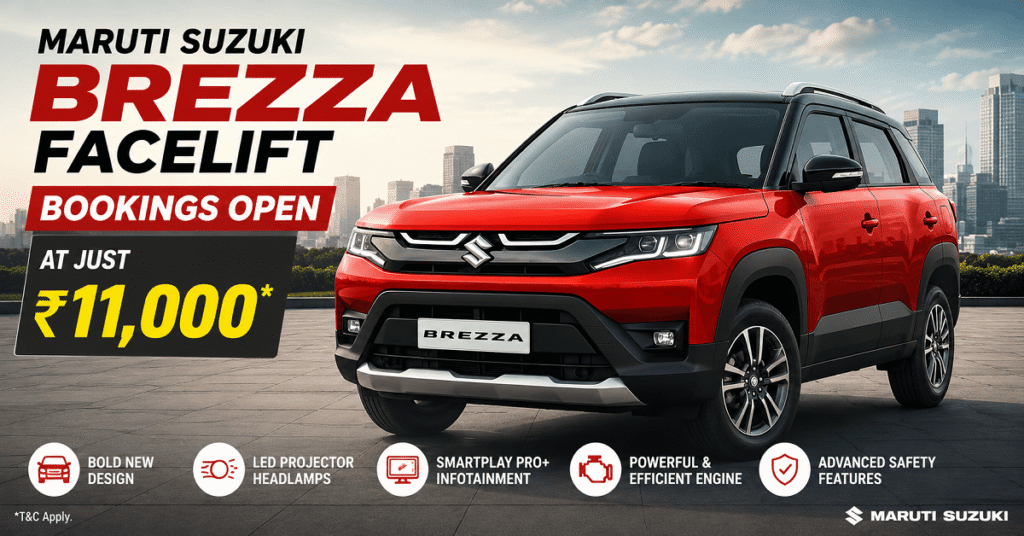 Maruti Suzuki Brezza Facelift Bookings