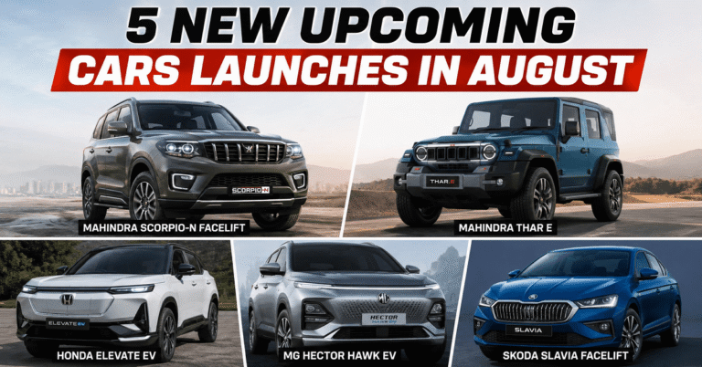 Upcoming Car Launches in August