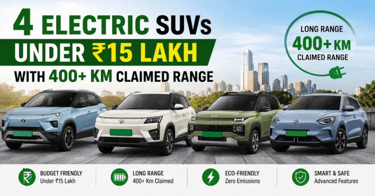 Electric SUVs under 15 lakh
