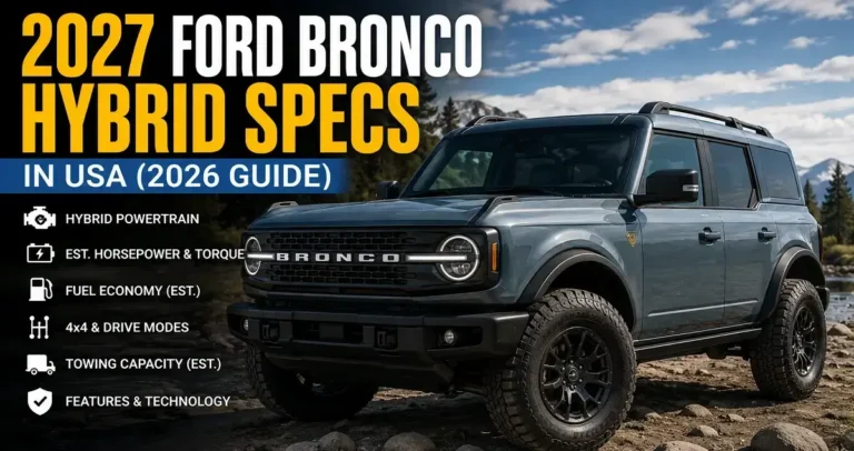 2027 Ford Bronco Hybrid Specs