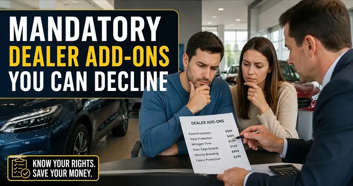 Mandatory dealer Add-Ons You Can Decline