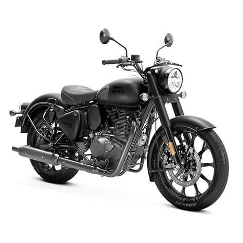 Royal Enfield Classic 350 with Disc & Alloy Wheels Motorcycle – Stealth Black
