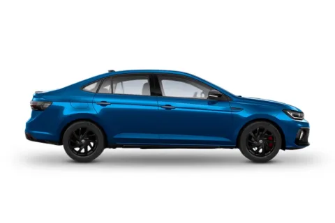 Volkswagen Virtus Facelift — Lava Blue Color